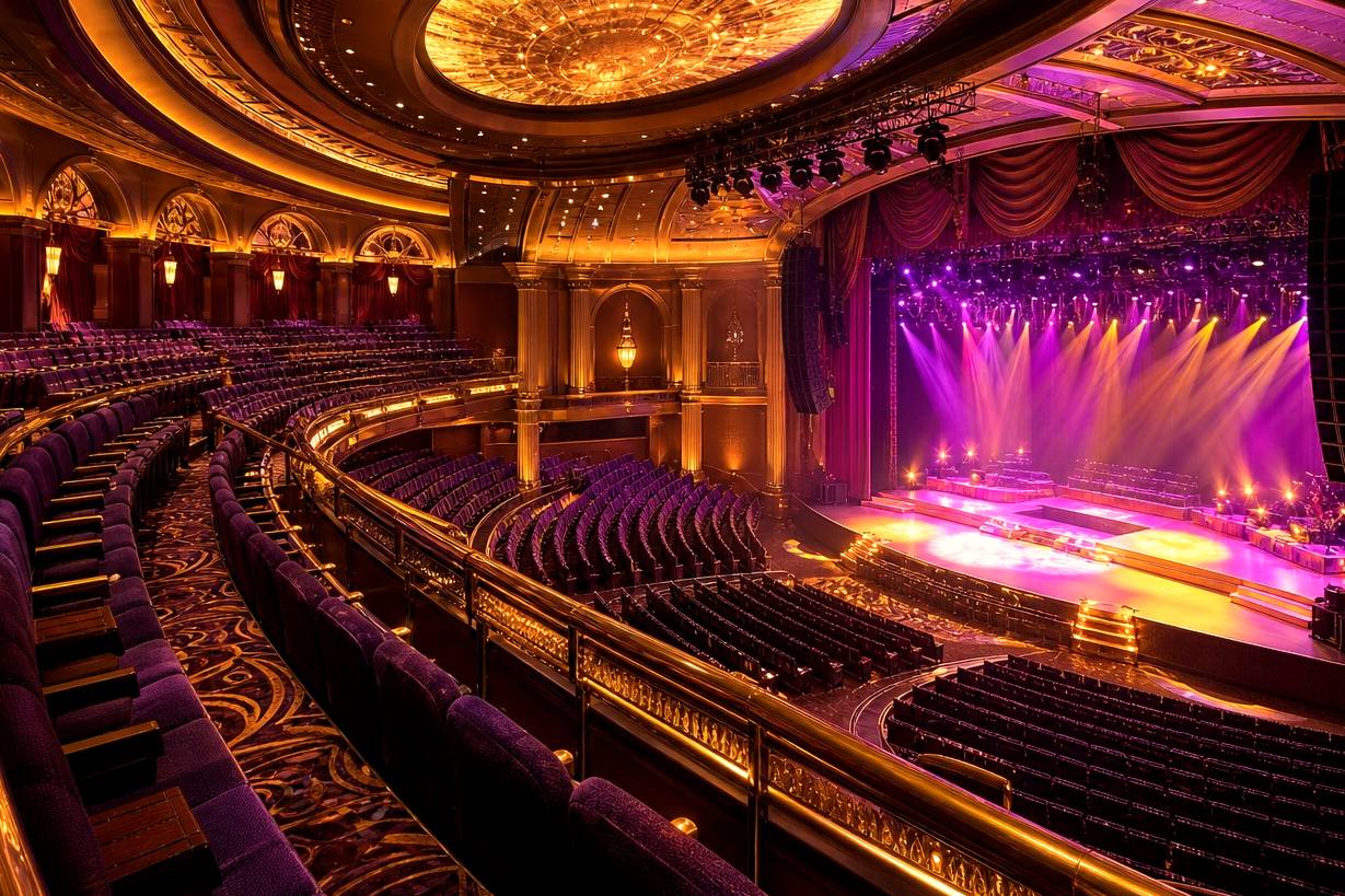 Live concert theatre inside a casino resort