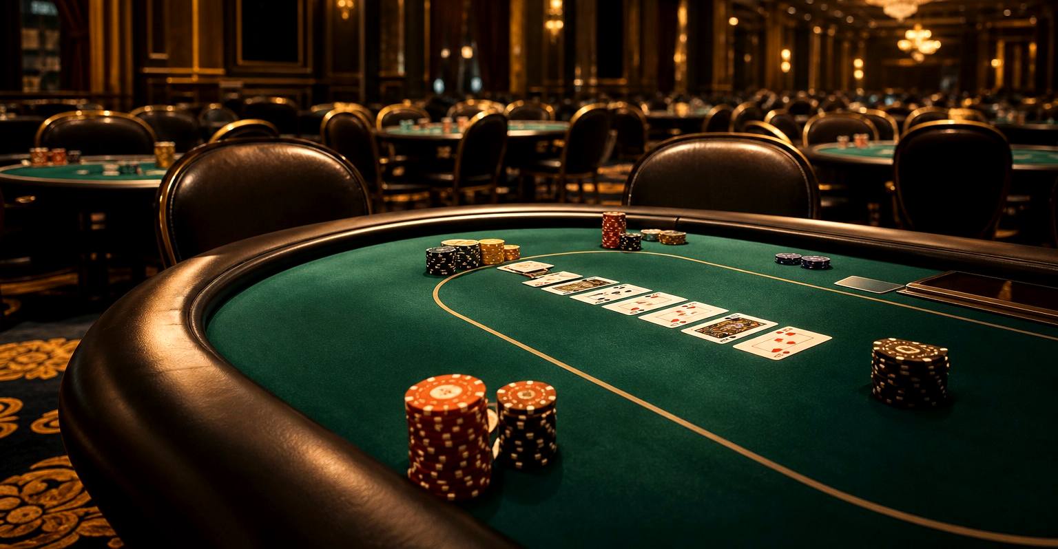 Poker tournament room